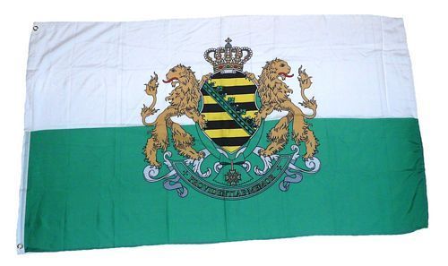 Flagge / Fahne Königreich Sachsen Wappen 60 x 90 cm, Flaggen 60 x 90 cm, Sonderformate