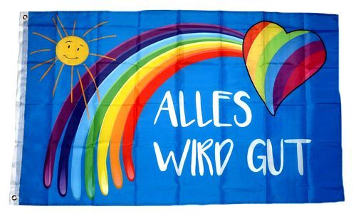 Regenbogenfahne Peace 90x150, Friedensfahne, Regenbogenflagge