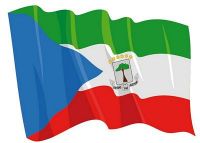 Fahnen Aufkleber Sticker Äquatorialguinea wehend