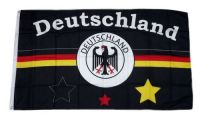 Deutschland Flagge mit Stab, Deutschlandfahne, Fanartikel für Fußball Fans,  Europameisterschaft 2024 : : Sport & Freizeit