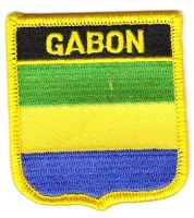 Wappen Aufnäher Fahne Gabun