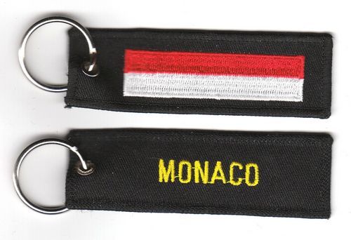 Fahnen Schlüsselanhänger Monaco