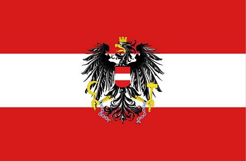 Fahne Österreich Adler 30x45cm