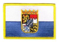 Fahnen Aufnäher Bayern Wappen Dienstflagge
